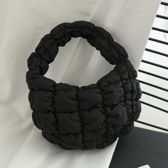 [1+1] 미니 퀼티드백 퀼팅백 패딩가방 데일리가방 (12색상), 2개, 블랙