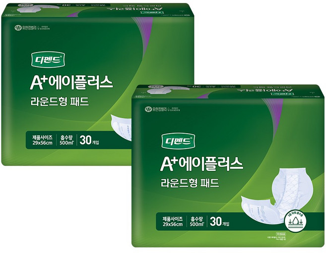 디펜드 웰라이프 속기저귀 라운드형 30매X6팩 성인용기저귀, 1세트, 180매입