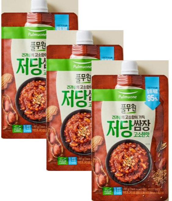 풀무원 저당쌈장 고소한맛 180g 3개