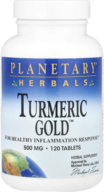 새해 첫좋은선물 Planetary Herbals Turmeric Gold™ 120정 제대로 할인합니다, PlanetaryHerbalsTurmericGold12, 1개 - 쿠팡