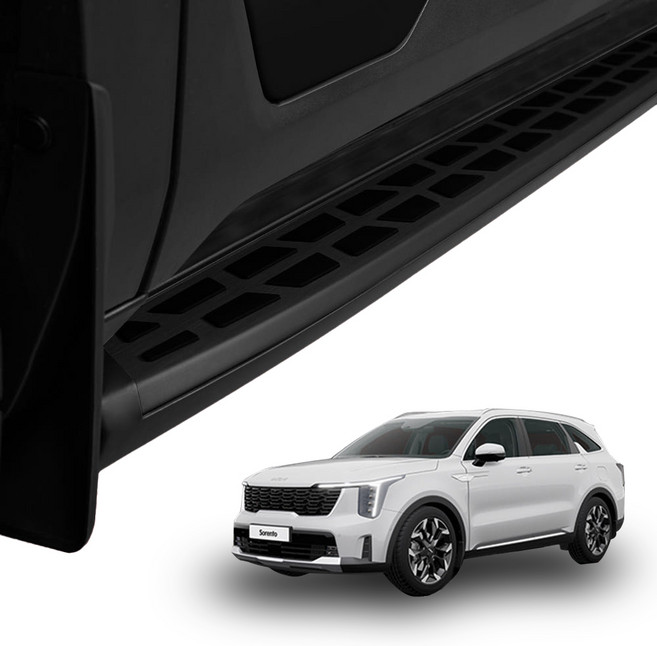 메이튼 쏘렌토 MQ4 4세대 사이드스텝 옆발판 튜닝, 쏘렌토 MQ4,블랙, 기아