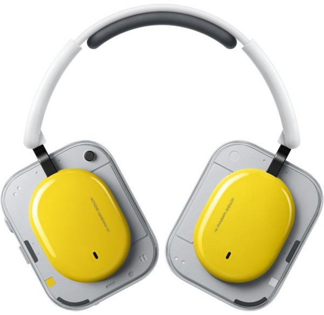 Nothing 낫싱 Headphone a 2026 신제품 어댑티브 액티브 노이즈 캔슬링 헤드폰 무선 오버이어 블루투스 5.4 ANC 헤드셋 LDAC Hi Res 5개의 HD 마, Yellow, Nothing 노란색