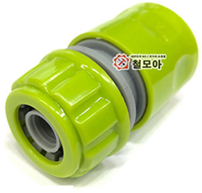 PP ABS 호스부속 모음 원터치 일자 Y연결 세차릴 호스연결잭 커넥터 원터치카플러 PP호스연결 수도 수도카플링 수도꼭지 원터치카플러 커넥터 호스연결 정원부속 연결카플링, ABS 호스연결 원터치 카플러, 1개