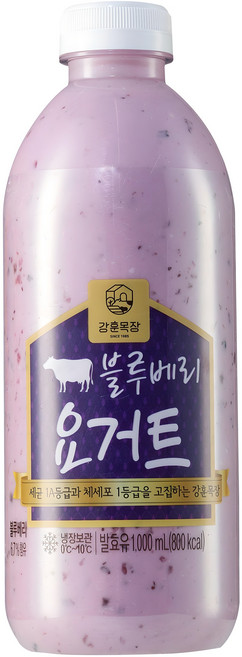 강훈목장 수제요거트 블루베리 1000ml, 1L