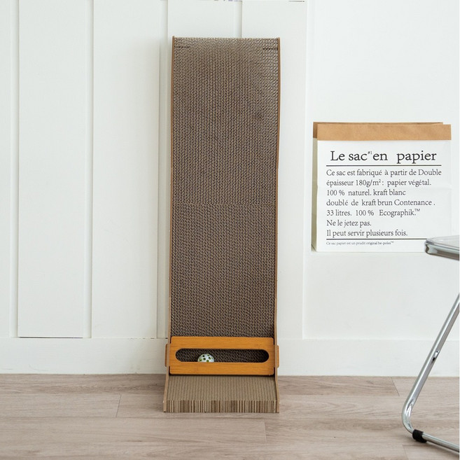 아토주 엘라인 수직 스크래쳐 + 리필2개 세트, 브라운, 1개, [618313] 엘라인 수직 스크래쳐 + 리필2개 세트