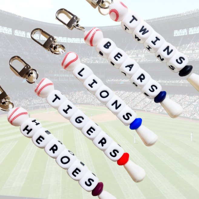 야구 이니셜 가방 키링 주문제작 팀 응원 구단 굿즈 선수 커스텀 선물 유니폼 야구공 비즈 열쇠고리 만들기
