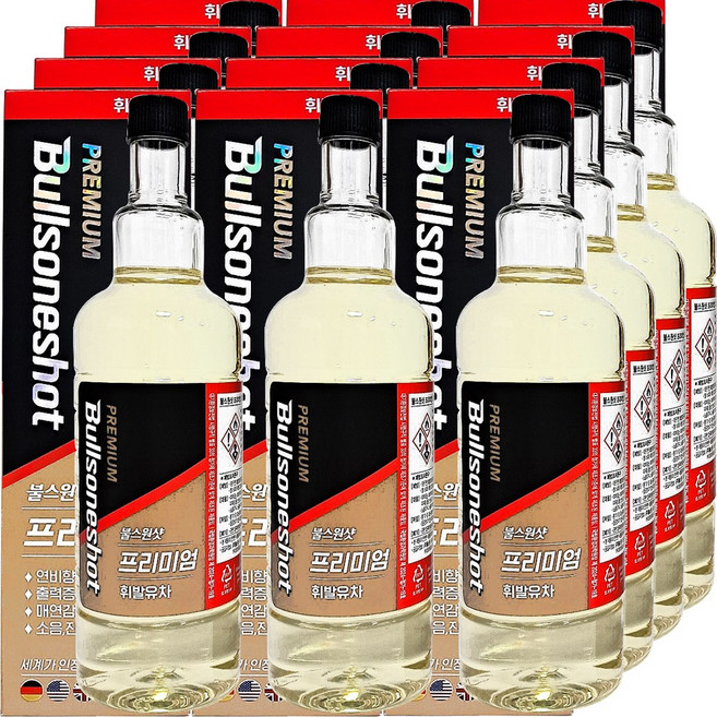 불스원샷 프리미엄 500ml 연료첨가제, 가솔린/휘발유, 12개