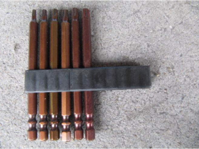 黑金剛 台灣製 6.35mm六角軸超硬星型中空起子頭組(6支入T15-T40綜合組)工廠直售, 1個, T15