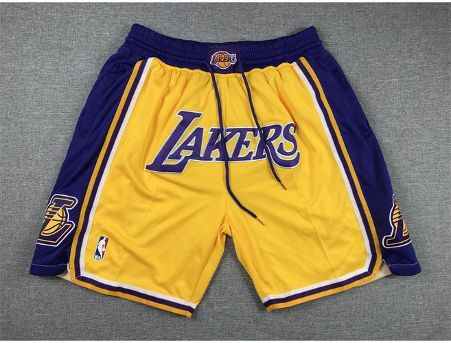 NBA 저스트 돈 레이커스 스탠다드 포켓 볼 팬츠 농구 반바지