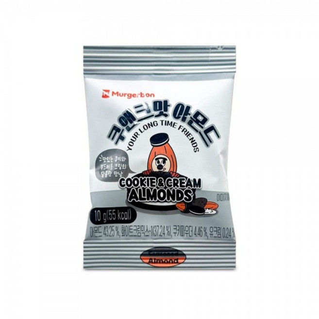 쿠앤크맛 1개 아이들 머거본 10g 달콤한 아몬드 디저트 간식, 1g