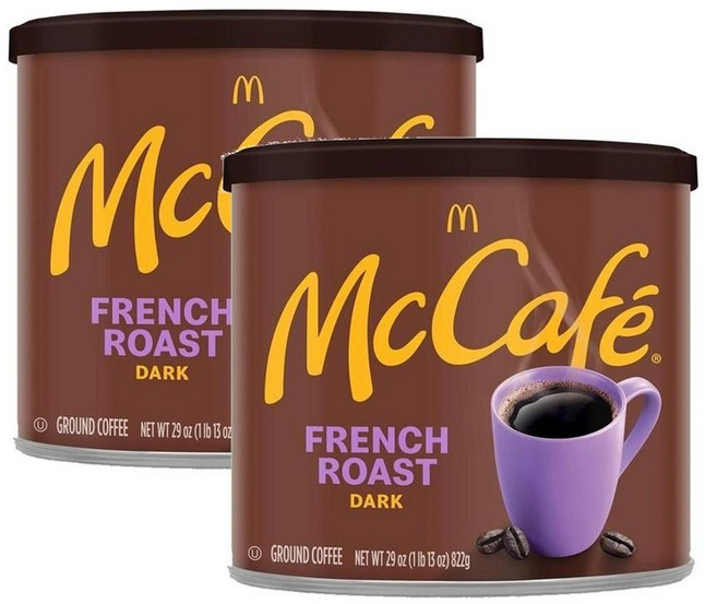 McCafe 맥카페 프렌치 로스트 다크 로스트 그라운드 분쇄커피 822g, 2개