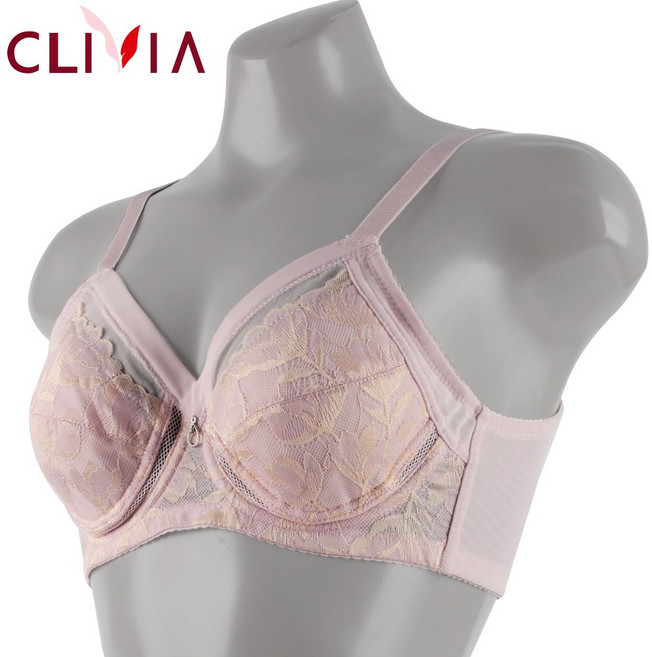 크리비아 여성 부유방 군살제거 보정속옷 자수 인견 빅사이즈브라 BR2602