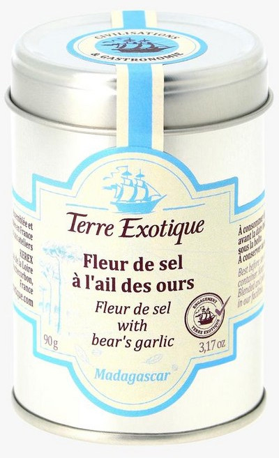 프랑스 테레 이그조티끄 Terre Exotique garlic salt 플뢰르 드 셀 와일드 갈릭 솔트 90g, 2개