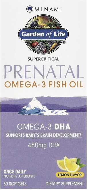 미나미뉴트리션 슈퍼크리티컬 산전 오메가-3 피쉬 오일 레몬 맛 60 소프트젤, 2개, 60정 - 쿠팡