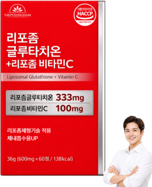 하루루틴 리포좀 글루타치온 비타민C 고순도 셀레늄 식약청 인증, 1개, 60정