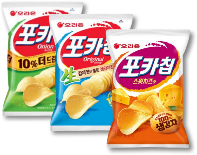 오리온 포카칩 스윗치즈맛 110g 1 오리지널 110g 1 어니언맛 110g 1 (총3개), 2세트
