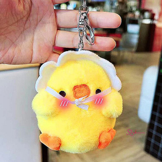 키링 고리 여자 열쇠 자동차 키홀더 인형 가방 오리 여학생 귀여운 캐릭터 큐티mip893