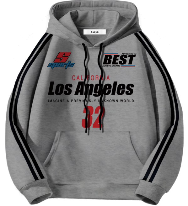 몰토벨리노 토르소 TST 컬러 로스엔젤리스32 소매두줄 오버핏 후드티