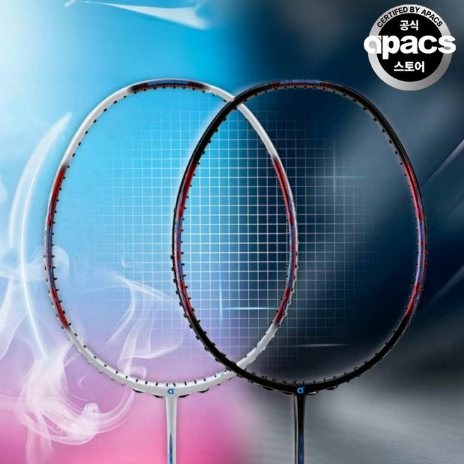 아펙스 배드민턴라켓 지글러565 KR 가벼운 4U 선수용 올라운드형 배드민턴채 노스트링, 1개, 블랙블루레드