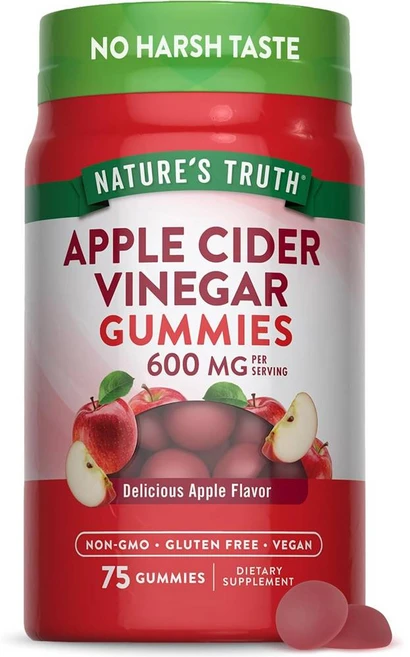 Nature's Truth 애플사이더 비니거구미 600 mg 75개입, 1개 - 쿠팡