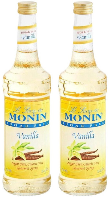모닌 무설탕 바닐라 시럽 병 750ml 2개