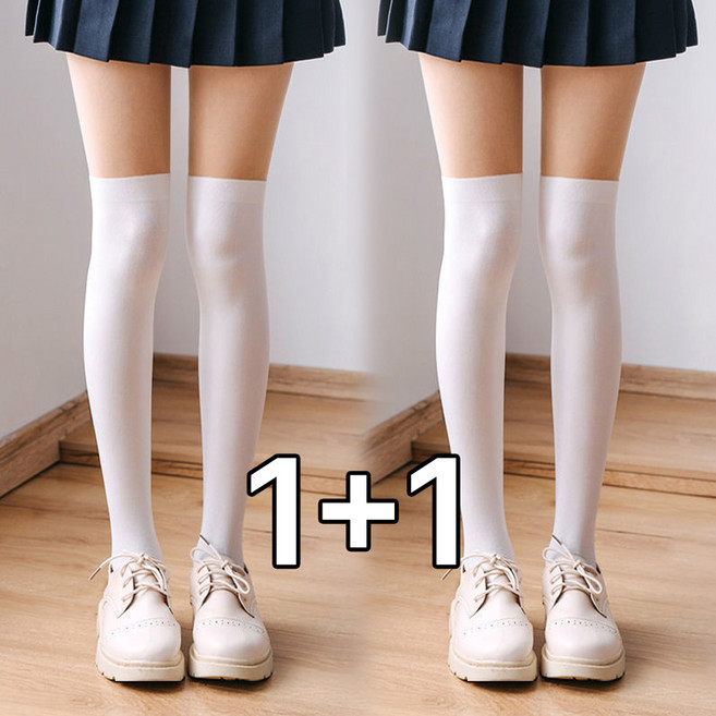 메이리앤 여성 페이크 반스타킹 투톤 팬티스타킹 골프스타킹 1+1