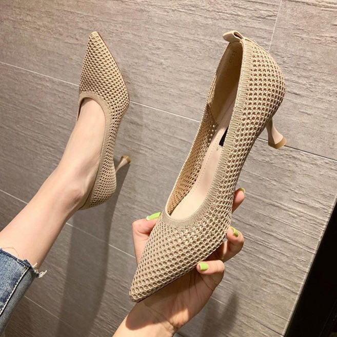 여 힐 스틸레토 망사 패션 단화 women's high heels 하늘비즈 A10 A738Y363