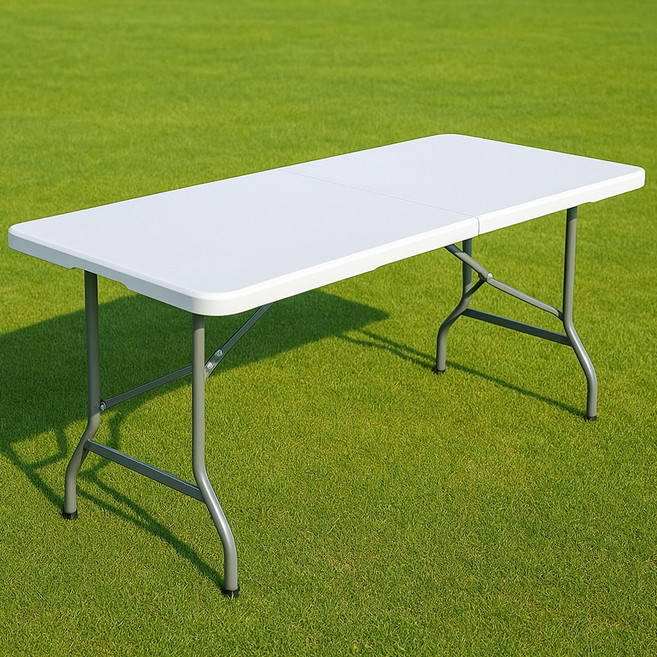 [하중 150kg] 자피스 튼튼한 접이식 테이블 1800, 180x70x73cm(가로x세로x높이)