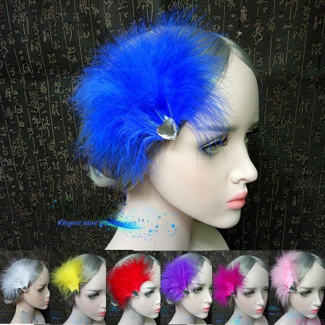 댄스 헤어장식 아랑 장구 고고 머리핀 화려한 공연 장신구 악세사리 깃털