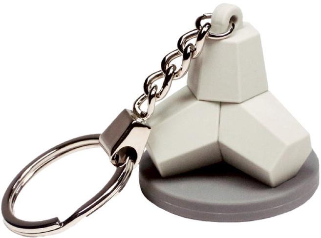 3D立體消波塊(中部粽)造型悠遊卡-海裡粽 展現台灣在地文化特色, 1個, 堤防粽(灰色底部)