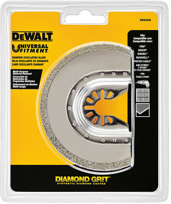 디월트 DWA4240 만능컷터날 몰탈(줄눈)제거용 다이아몬드재질 멀티컷터날, 1개