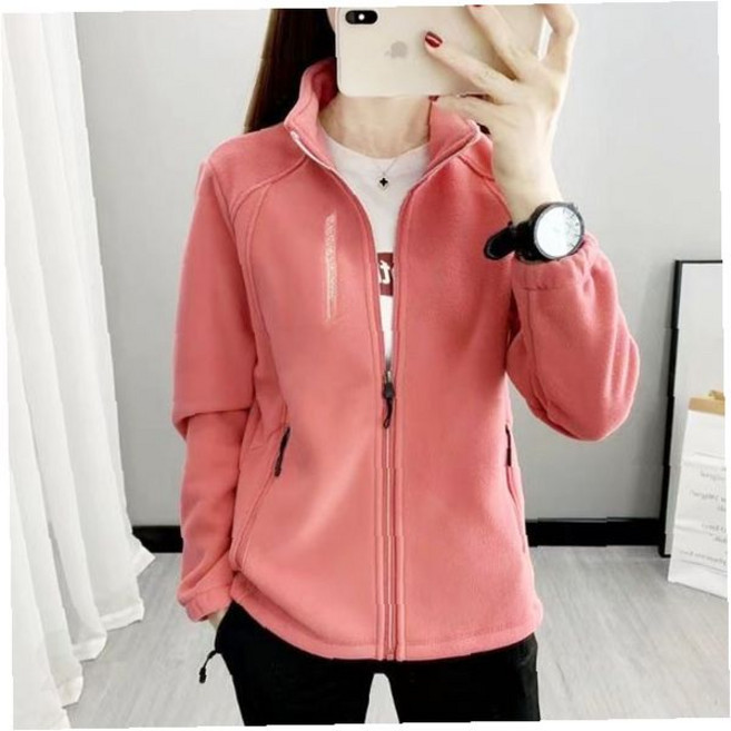 여성 경량 집업 플리스 점퍼 봄가을 데일리 활동복 핑크 차콜 네이비