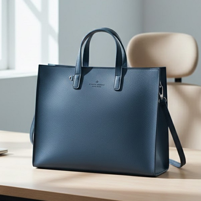 클로라 A4 수납 여성 남성 서류 비지니스 크로스 숄더 토드 선생님