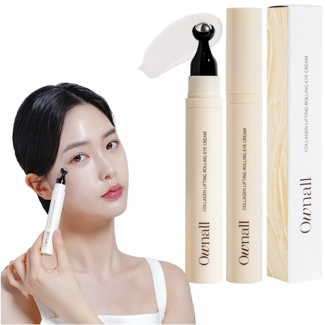 오운올 바르는 단백질 콜라겐 리프팅 롤링 아이 크림 1+1, 15ml, 2개 - 쿠팡