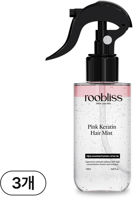 루블리스 단백질 노워시 케라틴 헤어미스트 트리트먼트 퍼퓸, 3개, 120ml