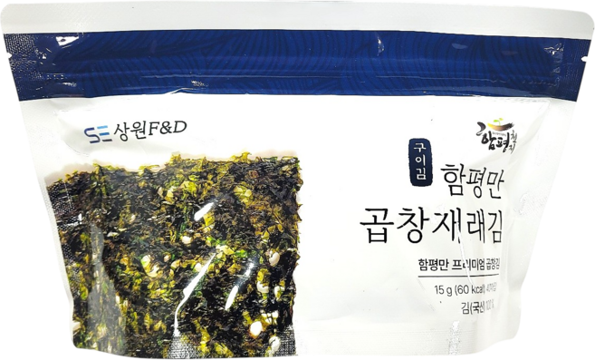 함평 프리미엄 국산 곱창재래김 구이김 (무염), 1개, 15g