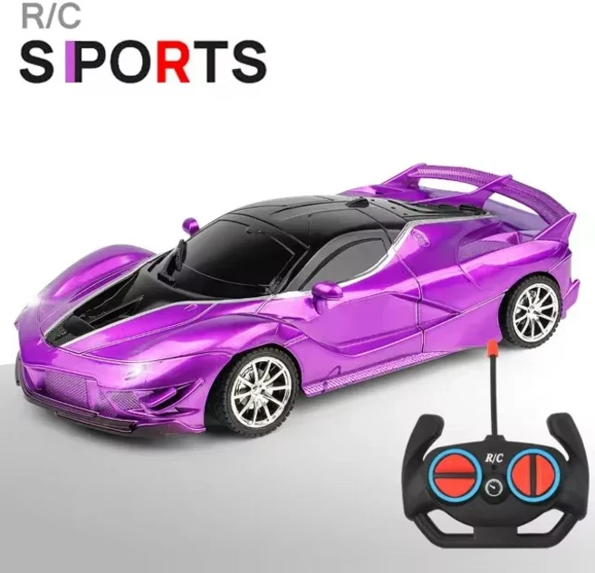 RC 자동차 2.4G 4채널 무선 조종 1:18 LED 라이트 스포츠카 고속 라디오 드리프트 차량 레이싱 남아 여아, 30 1PCS