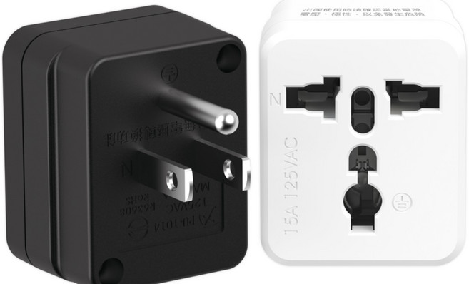 萬國轉換插頭 3P台規 台灣製造 15A 125VAC, 1個