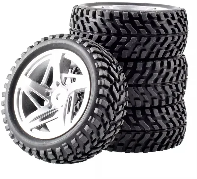 4개 75mm 휠 오프로드 버기 타이어 휠 (Wltoys 144001 124018 124019 MN99S MN90 MN86 HSP HPI 1:10 1:14 1