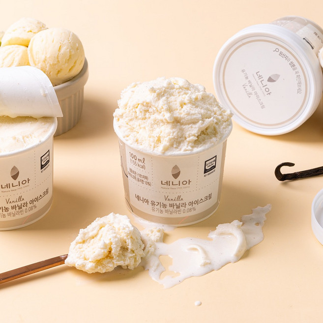 네니아 유기농 바닐라 아이스크림 100mlx20개, 100ml, 20개