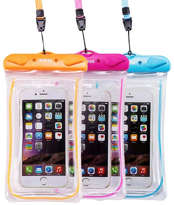 PYHO피호 스마트폰 방수커버 3가지 색상 스마트폰 방수커버 대형 수영장가방TF-003, 3가지 컬러의, 1세트