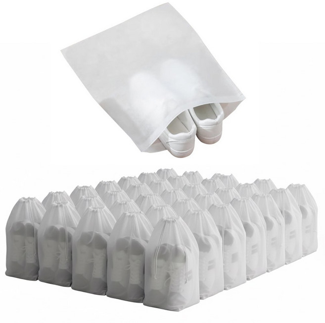 화이트 부직포 신발 포장 더스트백, 100장