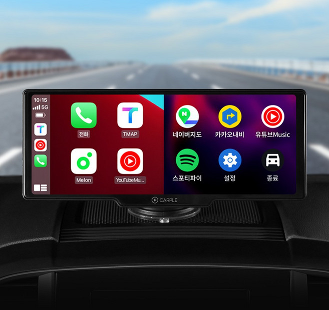 카플 카플레이 모니터 4K 무선 안드로이드 오토 차량 네비게이션 올인원, CARPLE-CPM1, 32GB