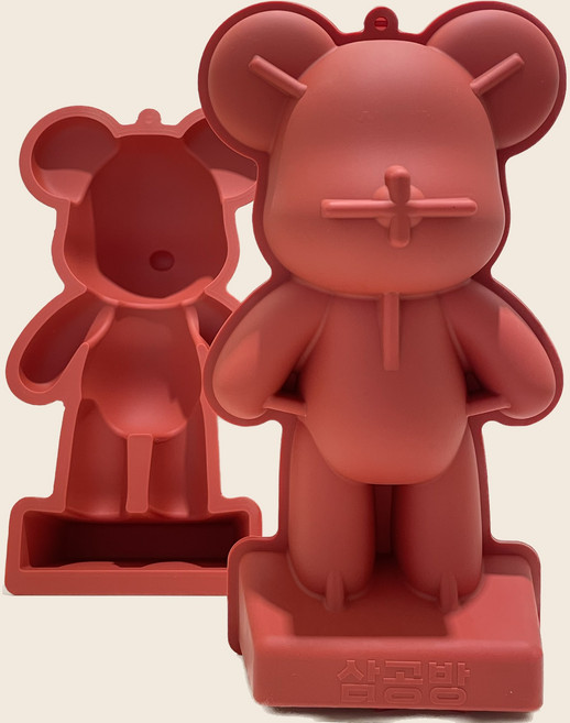 삼공방 국산 실리콘 몰드, [28cm] [뚱이곰돌이]