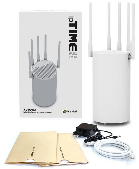 ipTIME 유무선 공유기, IP TIME AX3000M]화이트[, 1개