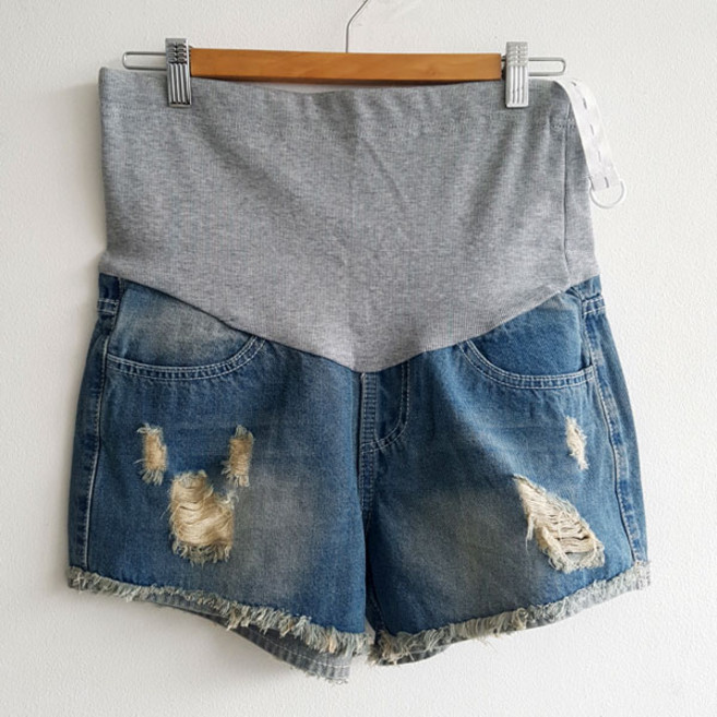 마더라이크 임산부 히트 청반바지 881 빅사이즈 임부복 캐쥬얼