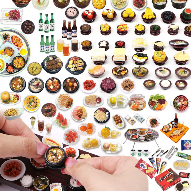 납골당 추모용 선택형 상차림 꾸미기 미니어처 미니어쳐 단품 200종 모음 수공예 음식 소품 장식, 35.병풍2장