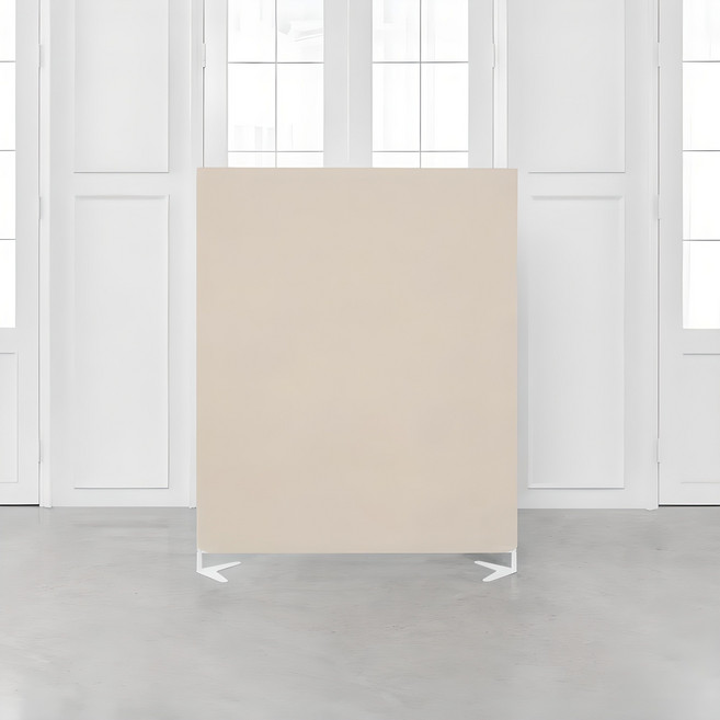 까사마루 이브 스탠드형 가림막 파티션 1200 x 1500 mm, 오트밀