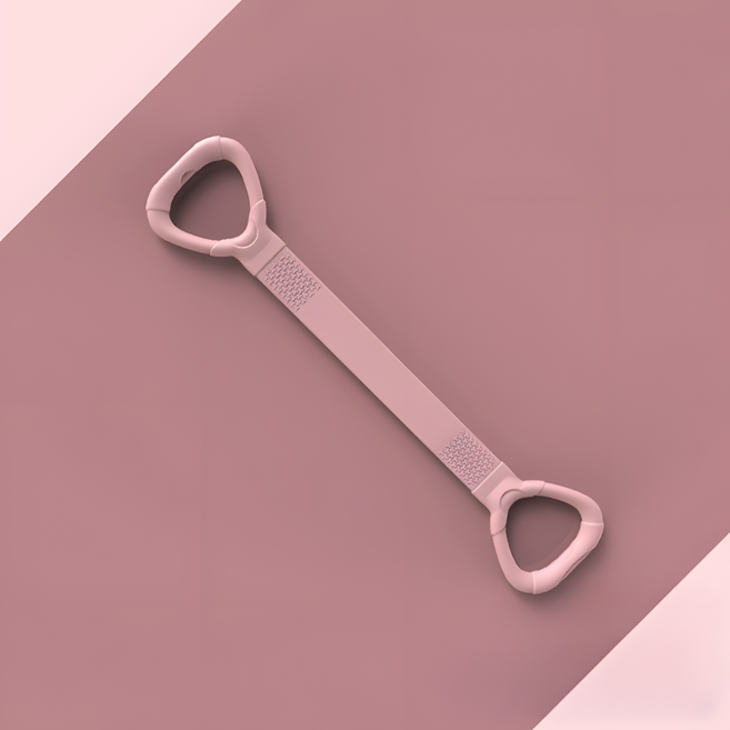 HwaDon 어깨 스트레칭 요가 라텍스 운동 밴드, 핑크, 1개