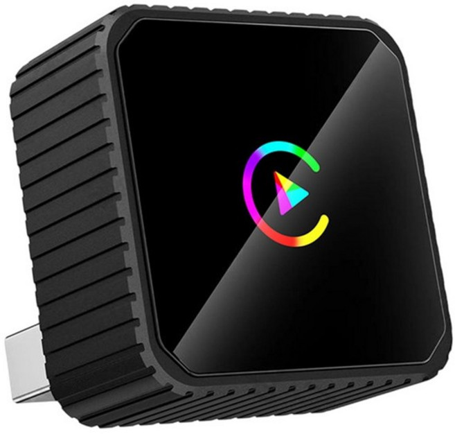 무선 Carplay Android AUTO 2in1 스마트 AI 박스 음성 + WiFi 및 BT5.0 USB 어댑터 유선 CarPlay-무선 Carplay A, 블랙 &amp; 컬러풀